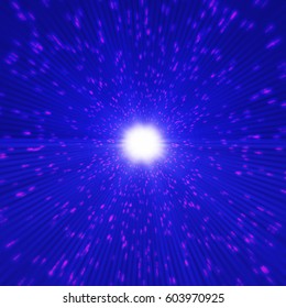 EPS10. sparkle background with zoom affect.
