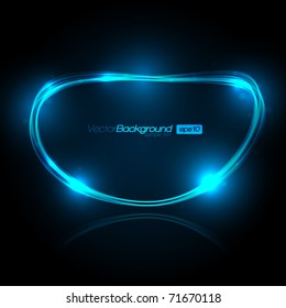 EPS10 Speech Bubble Made of Light Vector Design