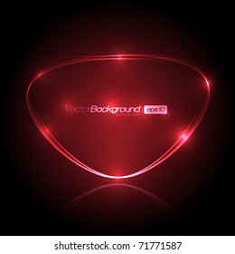 EPS10 Speech Bubble Made of Light Vector Design