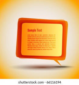 EPS10 Speech Bubble Vector Background