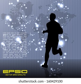 Ilustración vectorial deportiva Eps10