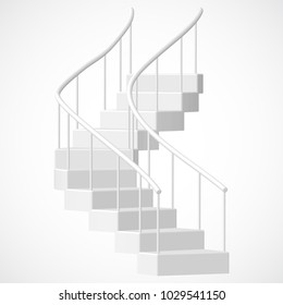EPS10. Stairs isolated on white background. Steps
