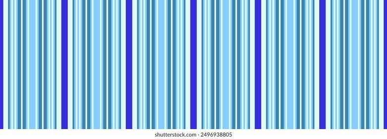 Eps10 stripe vector background, cozy vertical seamless textile. Vertical lines fabric pattern texture in light and light sky blue colors palette.