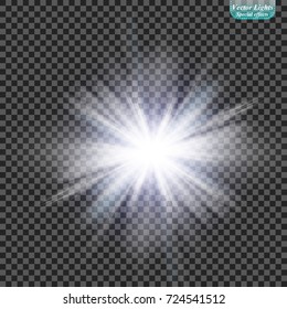 EPS10. The sun's light effect. Sun rays