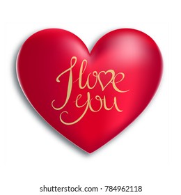 eps10 Vector 3D Heart valentines day illustration