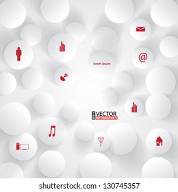 Eps10 Vector Abstract 3d circles infographics design