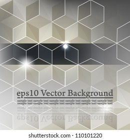 eps10 vector abstract 3D cube seamless concept background