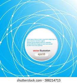 eps10 vector Abstract background. scientific communication in motion concept design