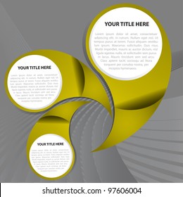 EPS10 vector abstract background for three text