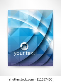 eps10 vector abstract blue pattern design