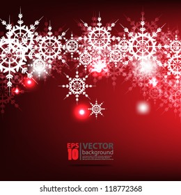 eps10 vector abstract Christmas background snow flakes design