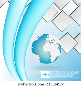 eps10 vector abstract detailed globe background