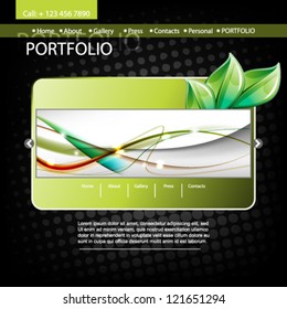 eps10 vector abstract eco website design background