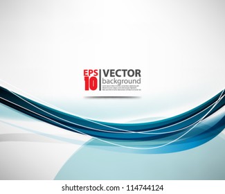 eps10 vector abstract elegant blue wave design