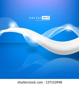 eps10 vector abstract elegant flowing wave background concept design.
