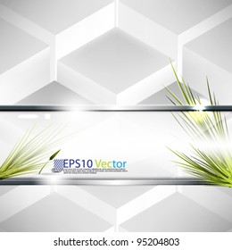 eps10 vector abstract elegant green grass concept design