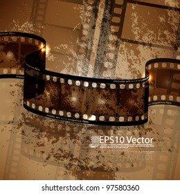 eps10 vector abstract film strip background design