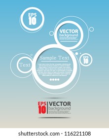 eps10 vector abstract futuristic bubble website design