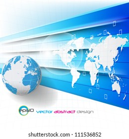 eps10 vector abstract futuristic globe background