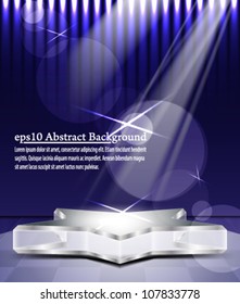 eps10 vector abstract  glass stage concept background design