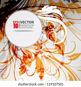 eps10 vector abstract green floral concept design