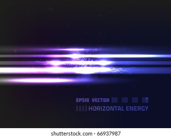 EPS10 vector abstract horizontal lines on dark background with slight texture; composition is very bright