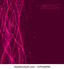 EPS10 vector abstract lines design on background. Composition has bright lights and color.