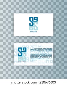 eps10 vector abstract logo business card illustration