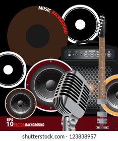 Eps10 Vector Abstract Music Background Concept