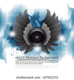 eps10 vector abstract musical theme background