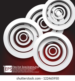 Eps10 Vector Abstract  Overlapping circles Concept