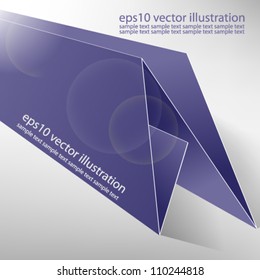 eps10 vector abstract paper fold background design