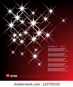 Eps10 Vector Abstract Red Fantasy Illustration Background