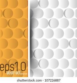 eps10 vector abstract round elements, chrome seamless pattern template background