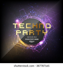 Eps10 vector abstract Shiny Flyer, Banner or Pamphlet for Party celebration.