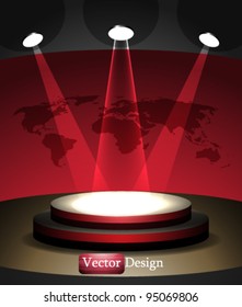 Eps10 Vector Abstract Stage Concept Design