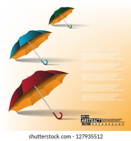 Eps10 vector Abstract Umbrella Background design