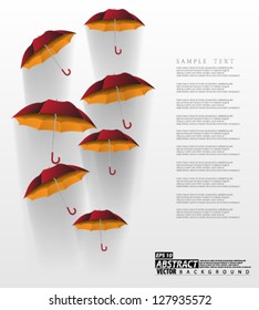Eps10 vector Abstract Umbrella Background design