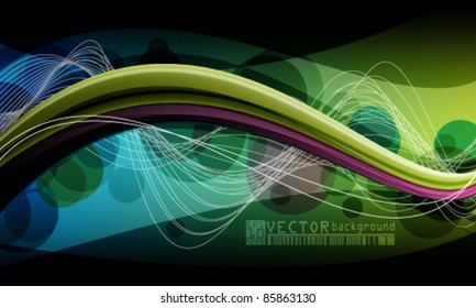 eps10 vector abstract wave background