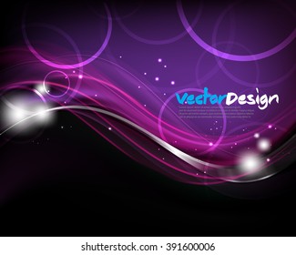 Eps10 Vector Abstract Wave Glowing Background