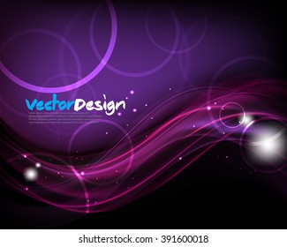 Eps10 Vector Abstract Wave Glowing Background