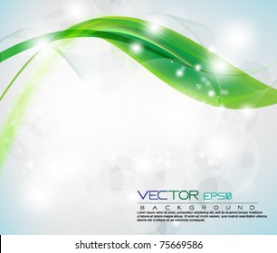 eps10 vector abstract wave with space for text