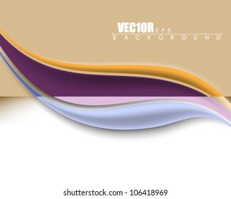 eps10 vector abstract wave two side color banner design