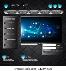 eps10 vector abstract website template design