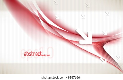 eps10 vector arrows and waves elements background