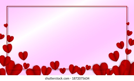 EPS10 vector background with fluttering hearts. Perfect for Valentine's Day or greeting cards. Put your own text.