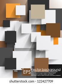 Eps10 Vector Background Overlapping  squares concept