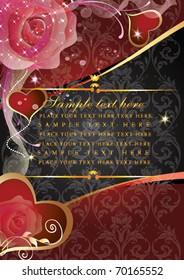 Eps10 vector background . Valentine's Day
