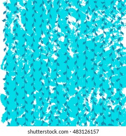 EPS10 vector beautiful  abstract background with leaves. Image for design cards, invitations, business cards, flyers, Wallpapers, booklets, posters. Hand drawn textures. Bright blue, sea blue, white.