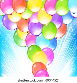 Eps10 vector beautiful funny party background.